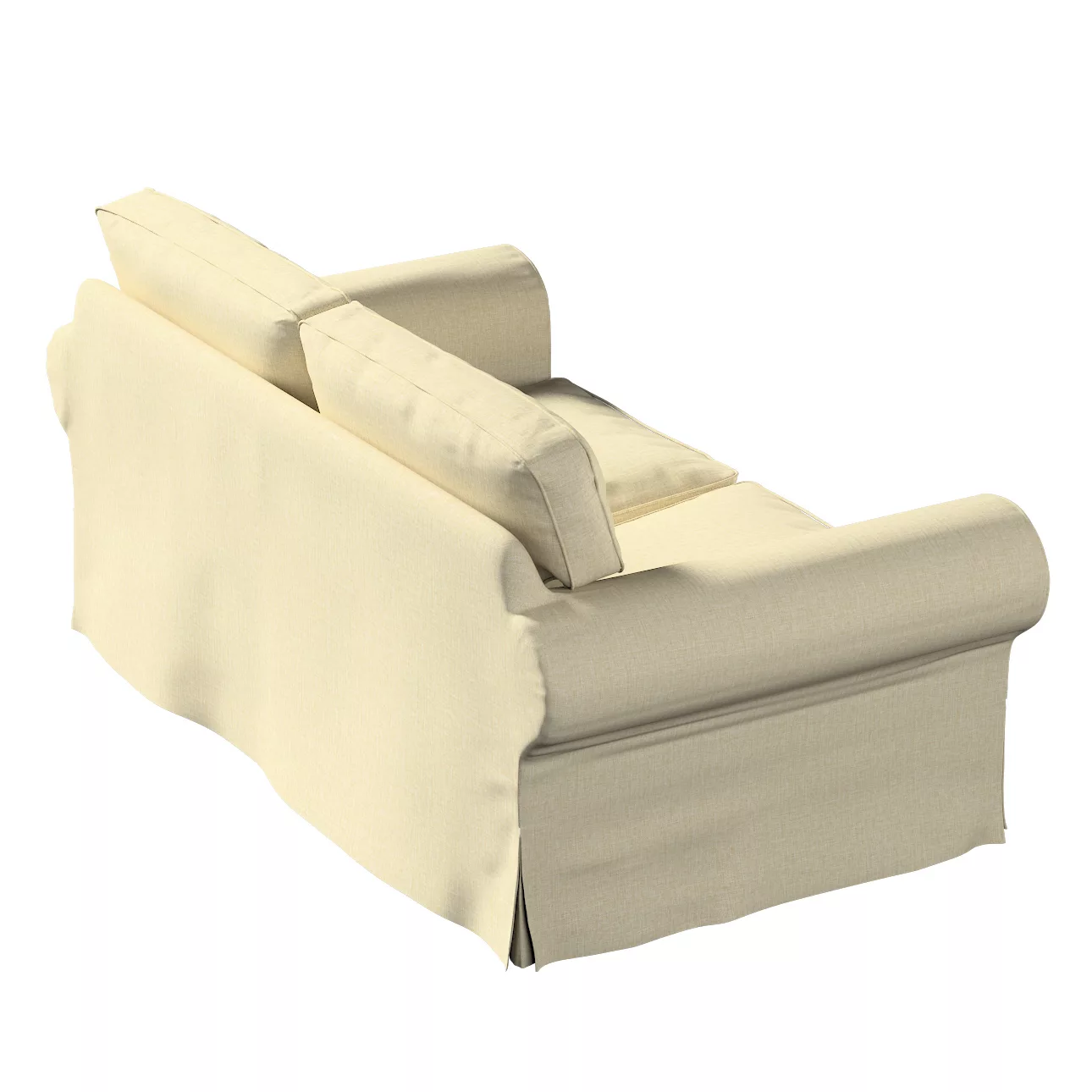 Bezug für Ektorp 2-Sitzer Schlafsofa ALTES Modell, olivgrün-creme, Sofabezu günstig online kaufen