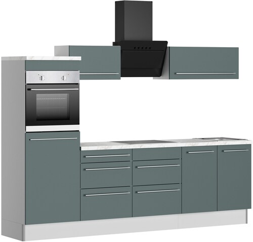 KOCHSTATION Küche »KS-Bern2«, Breite 270 cm, wahlweise mit E-Geräten, Seite günstig online kaufen