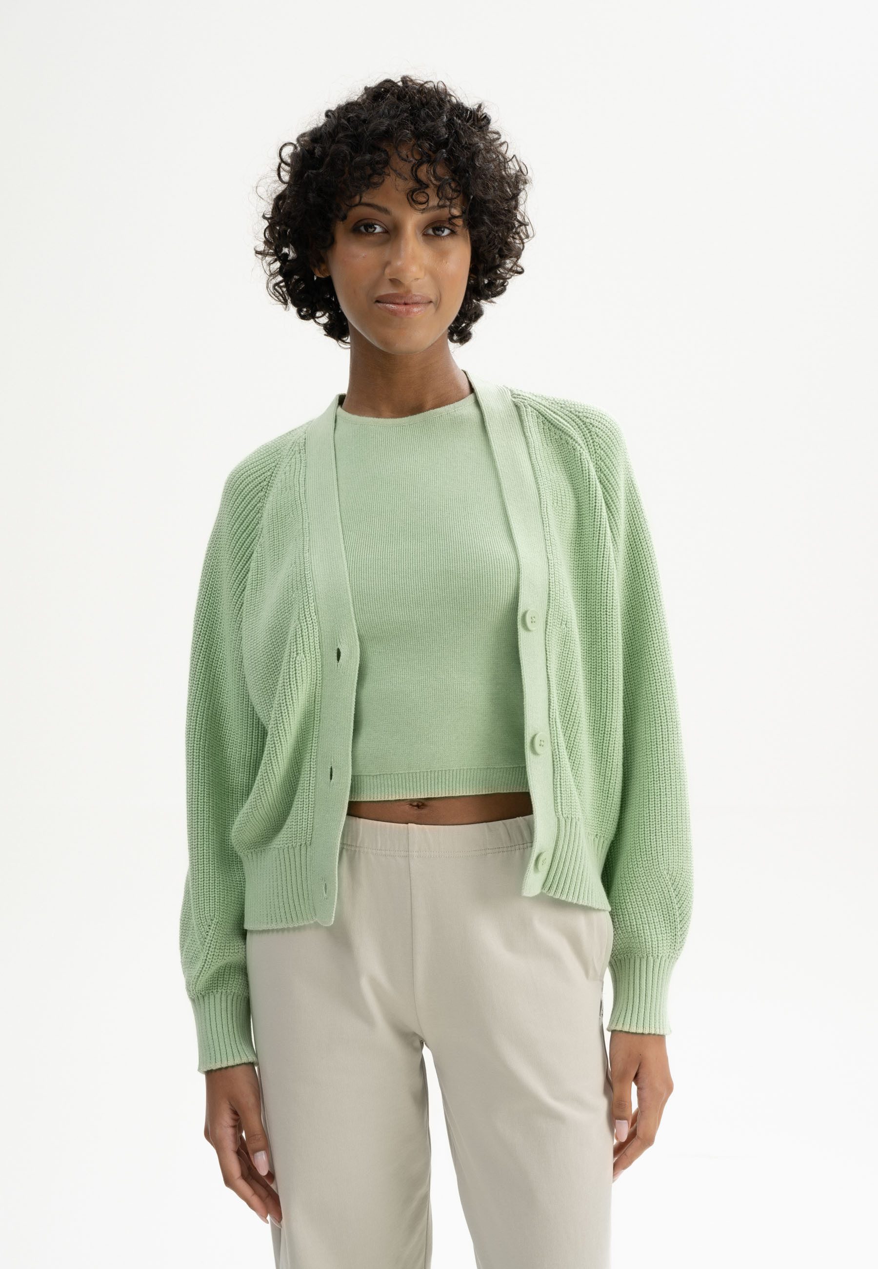 MELA Cardigan Damen Rippstrick Cardigan BHUMA günstig online kaufen