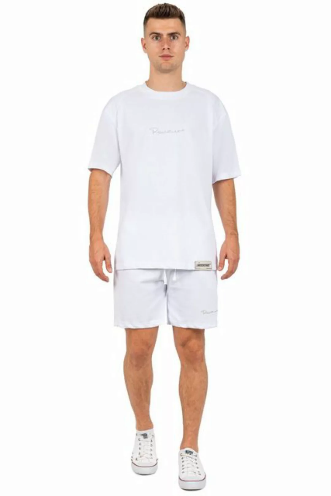 Reichstadt Shorts Casual Kurze Hose 23RS043 White XL Mit hochwertigem Stitc günstig online kaufen