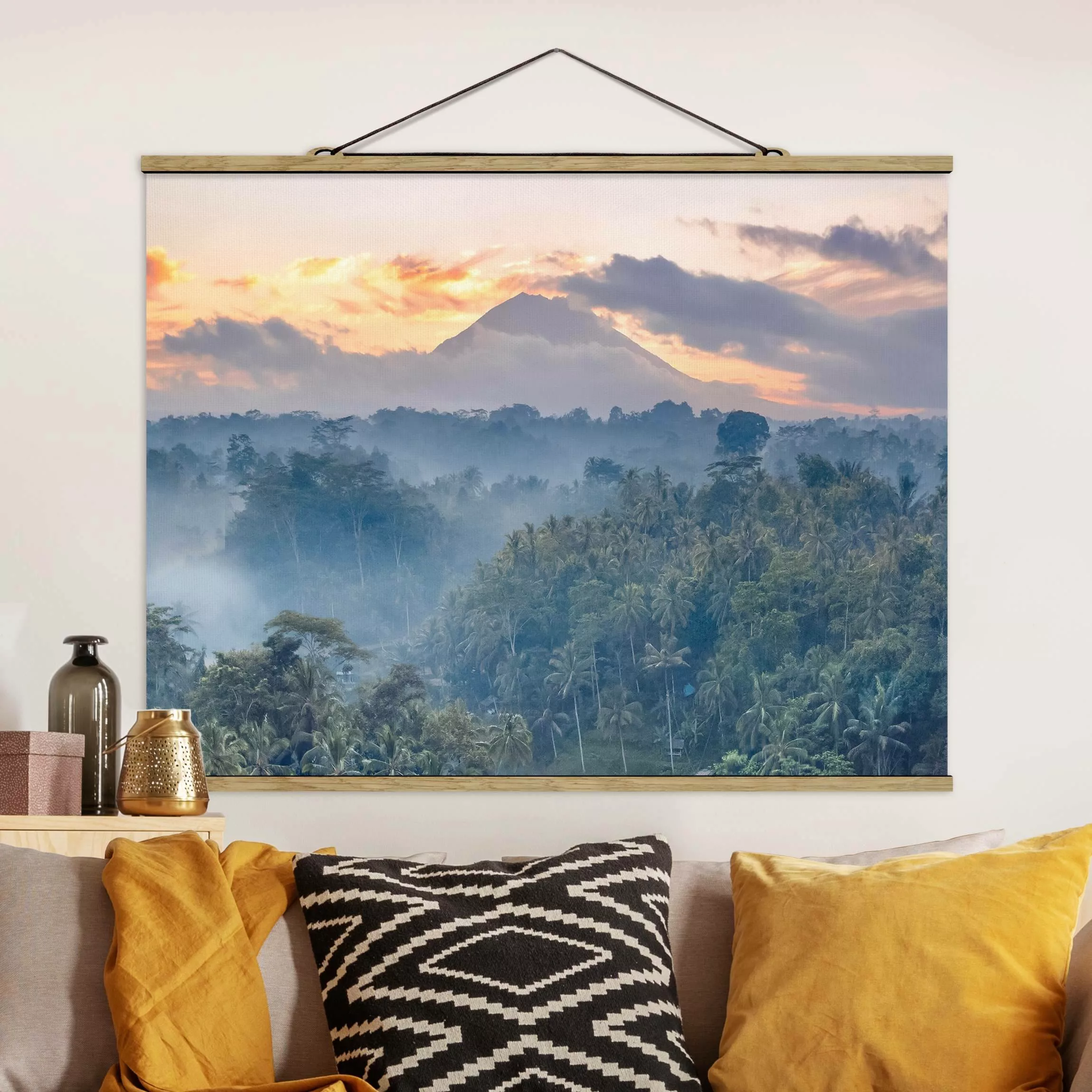 Stoffbild mit Posterleisten Landschaft in Bali günstig online kaufen
