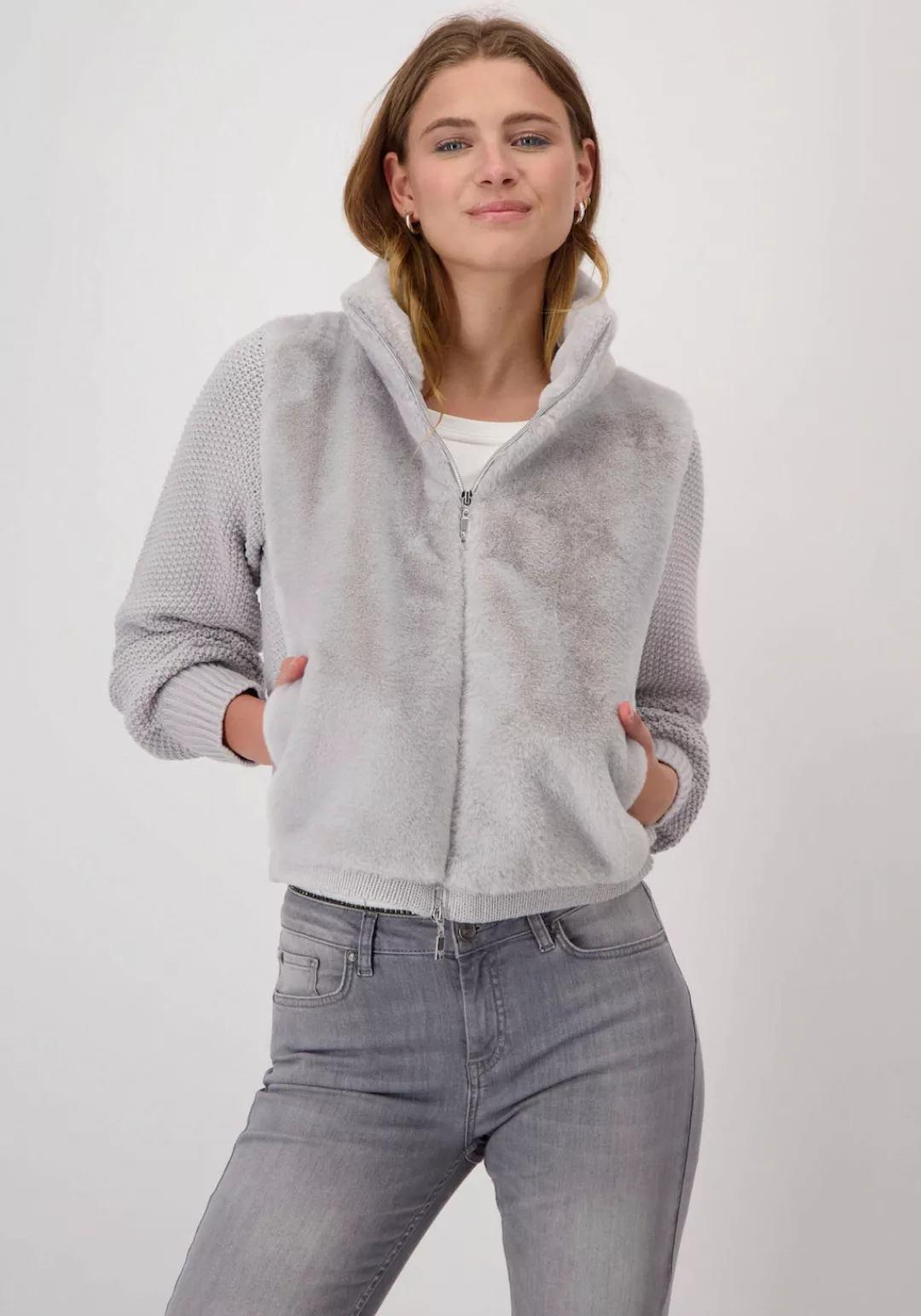 Monari 2-in-1-Strickjacke Weiche Haptik, 2-in-1-Jacke günstig online kaufen