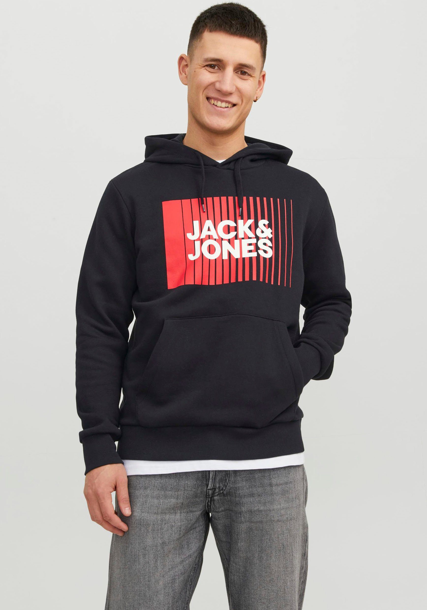 Jack & Jones Kapuzensweatshirt JJECORP LOGO günstig online kaufen