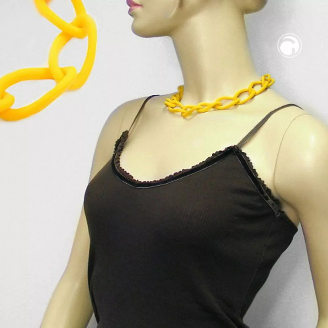 unbespielt Collier Modeschmuck Kette Weitpanzer Kunststoff günstig online kaufen