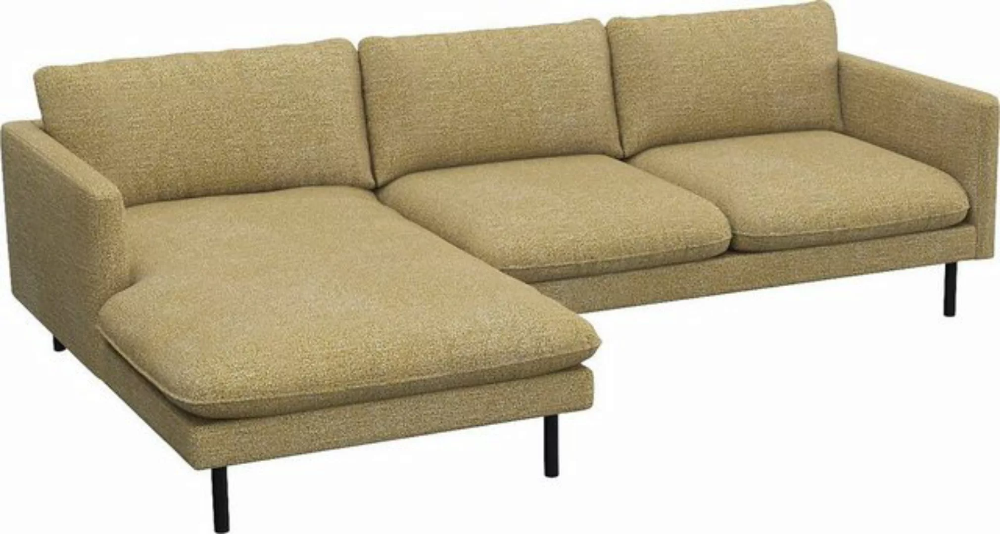 FLEXLUX Ecksofa "Bolzano", Sitzaufbau mit Kaltschaum & Stahl-Wellen, loose günstig online kaufen