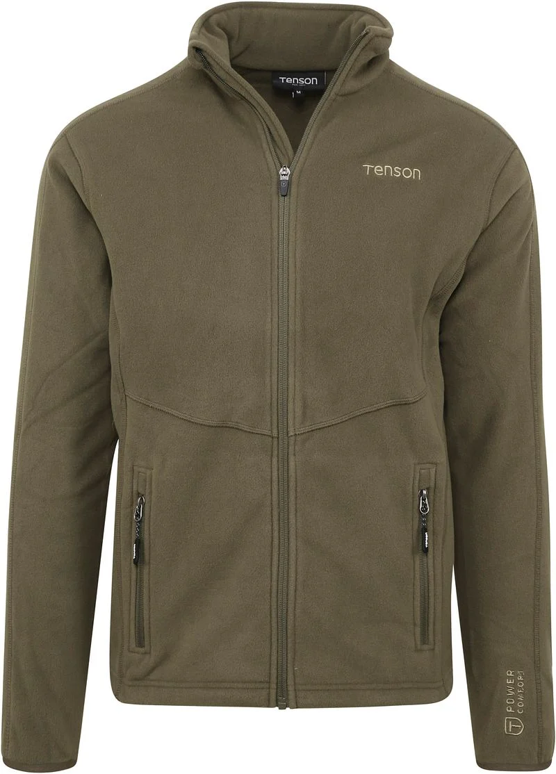 Tenson Miracle Fleece Jacke Olivgrün - Größe L günstig online kaufen