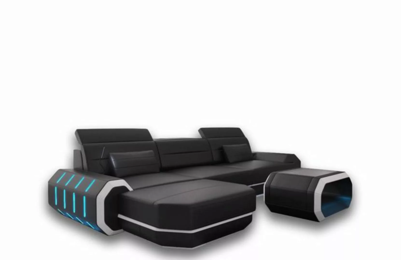 Sofa Dreams Ecksofa Sofa Ledersofa Roma L Form Leder Sofa Ledercouch, Couch günstig online kaufen