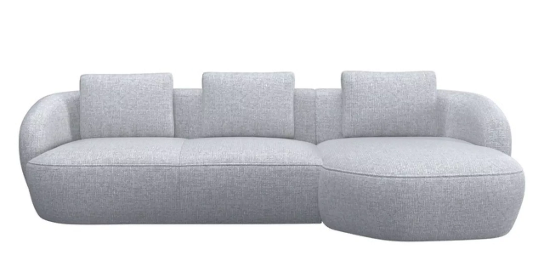 FLEXLUX Wohnlandschaft »Torino, rund, L-Form, Sofa-Ecke mit Recamiere, Long günstig online kaufen