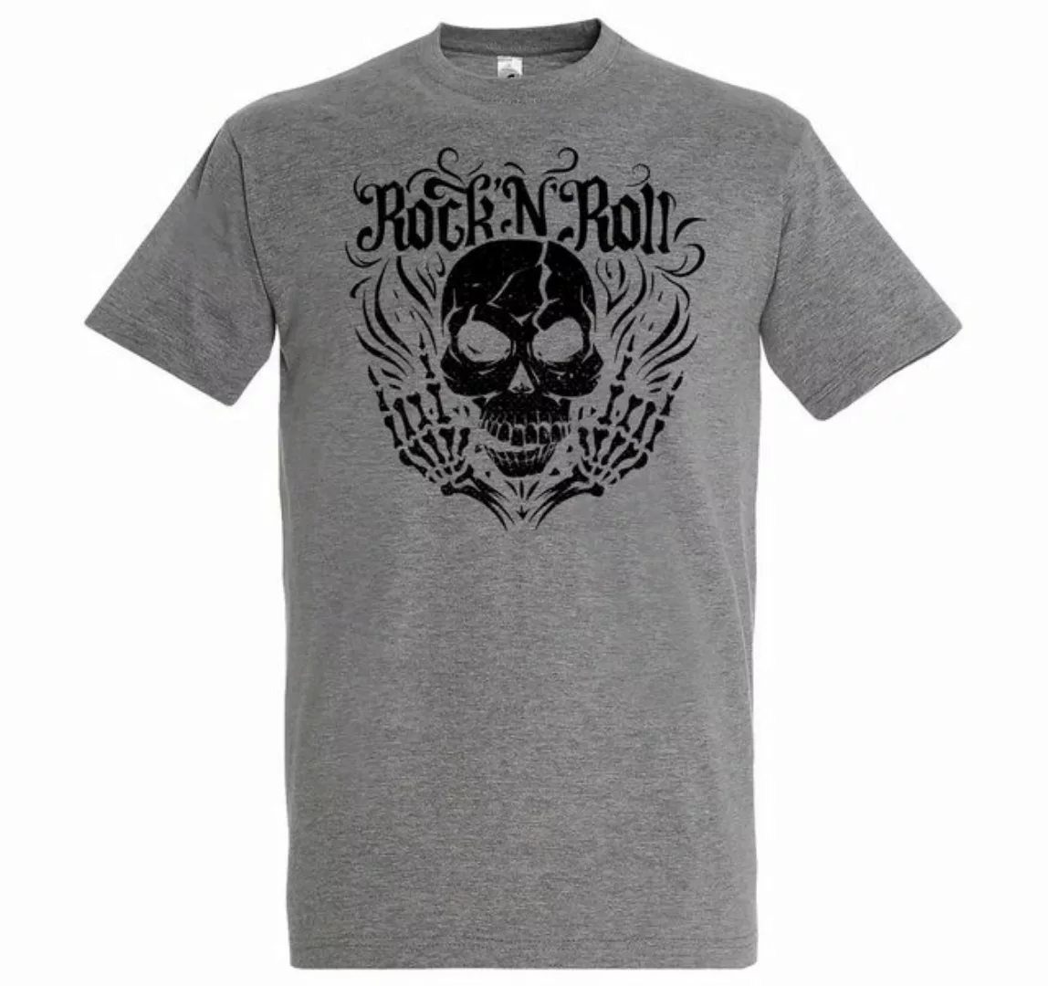 Youth Designz T-Shirt Skull Rock and Roll Herren T-Shirt im Fun-Look mit Tr günstig online kaufen