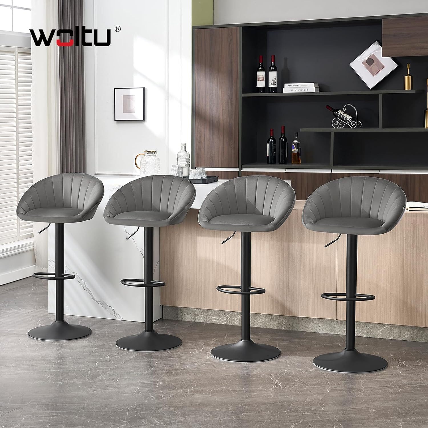 Woltu Barhocker (1 St), küchenhocker höhenverstellbar, günstig online kaufen