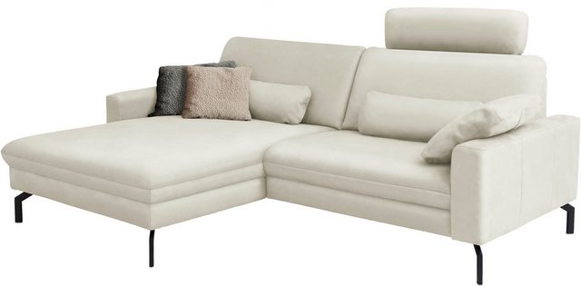 Die PlanBar Ecksofa PN-EM20028 L-Form, wahlweise mit motorischem Canape, Ko günstig online kaufen