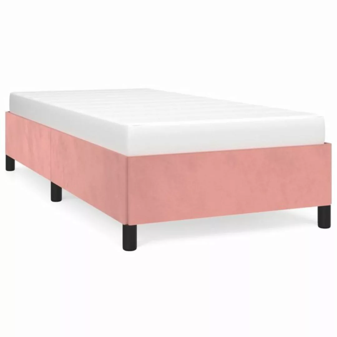 furnicato Bett Bettgestell Rosa 90x200 cm Samt günstig online kaufen