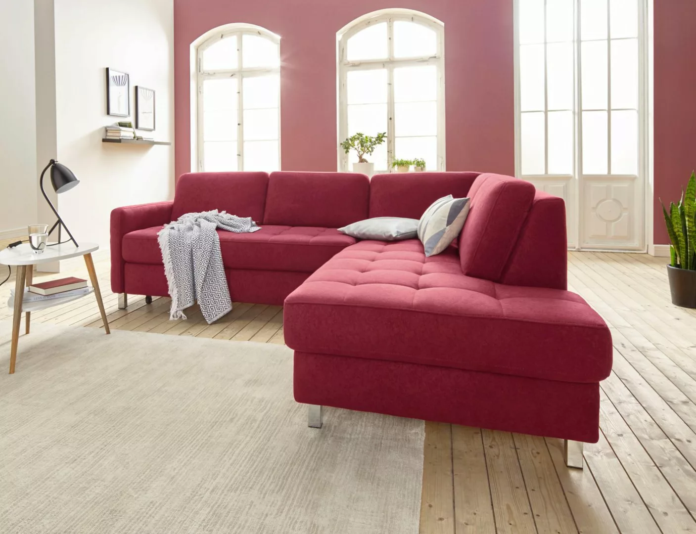 sit&more Ecksofa "Pablo L-Form", wahlweise mit Bettfunktion und Bettkasten günstig online kaufen