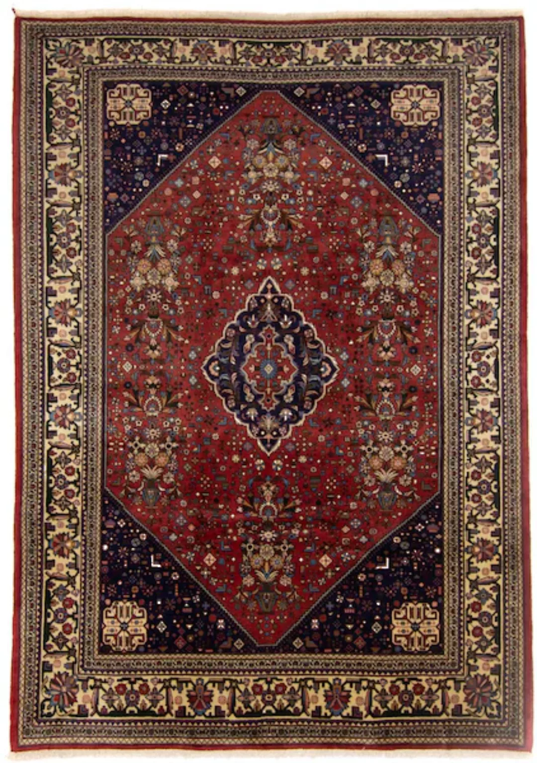 morgenland Wollteppich »Abadeh Medaillon Rosso scuro 340 x 250 cm«, rechtec günstig online kaufen