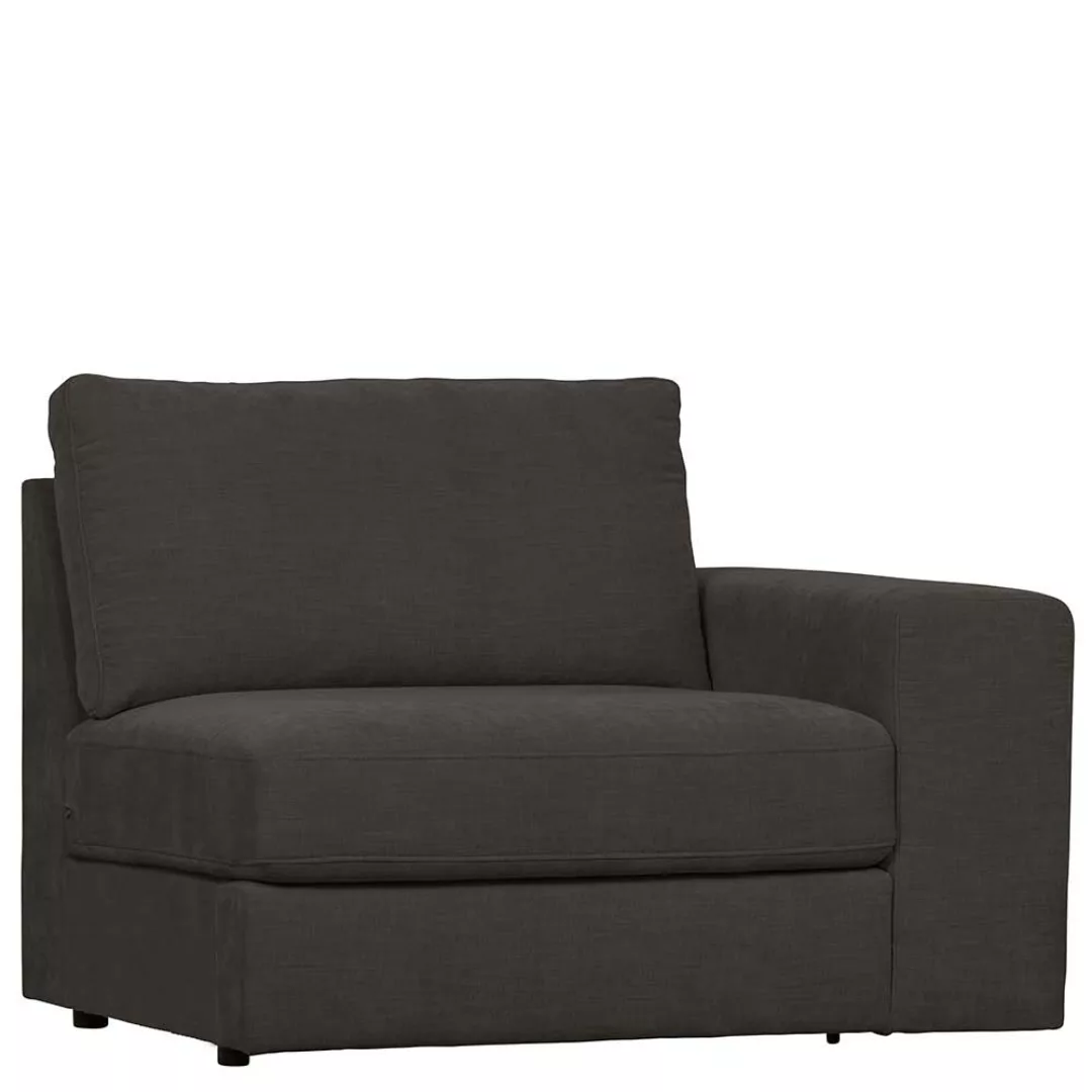 Einsitzer Sofa in Anthrazit Armlehne rechts günstig online kaufen