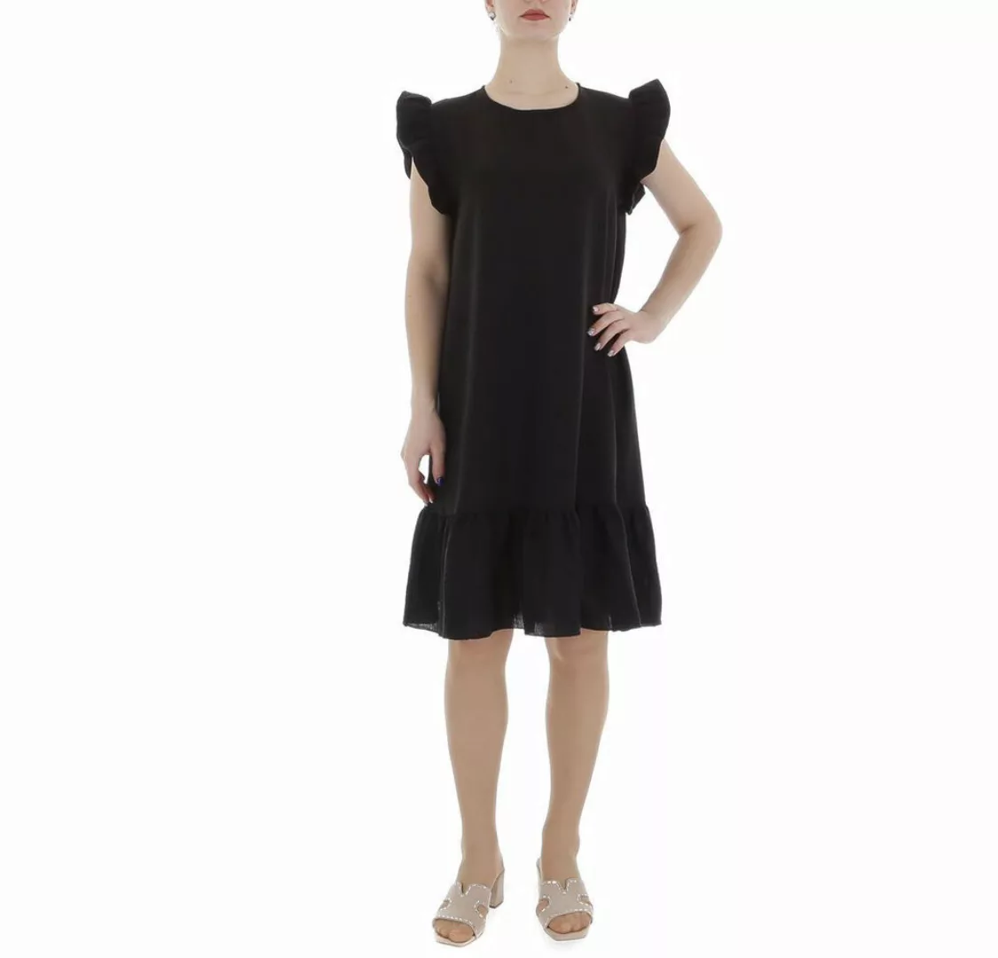 Ital-Design Sommerkleid Damen Freizeit (86164364) Rüschen Kreppoptik/gesmok günstig online kaufen