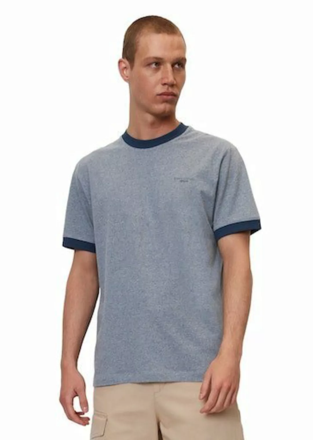 Marc O'Polo DENIM T-Shirt mit dezentem Markenlabel auf der Brust günstig online kaufen