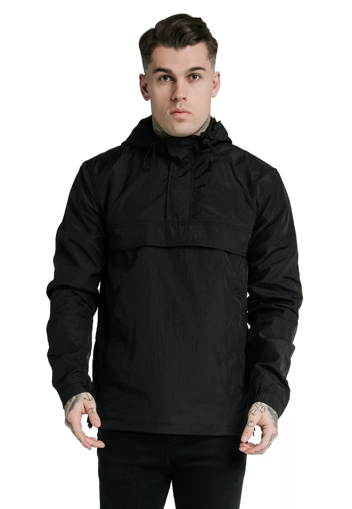 SikSilk Jacke Herren ENERGY OVERHEAD WINDBREAKER SS-18090 Black günstig online kaufen