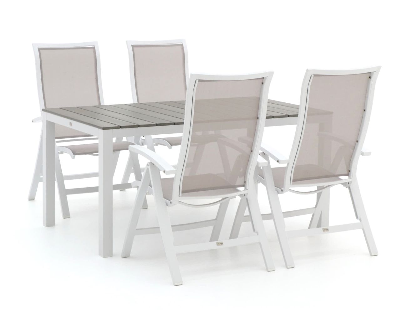 Bellagio Lugo/Fidenza 160 cm Gartenmöbel-Set 5-teilig verstellbar günstig online kaufen