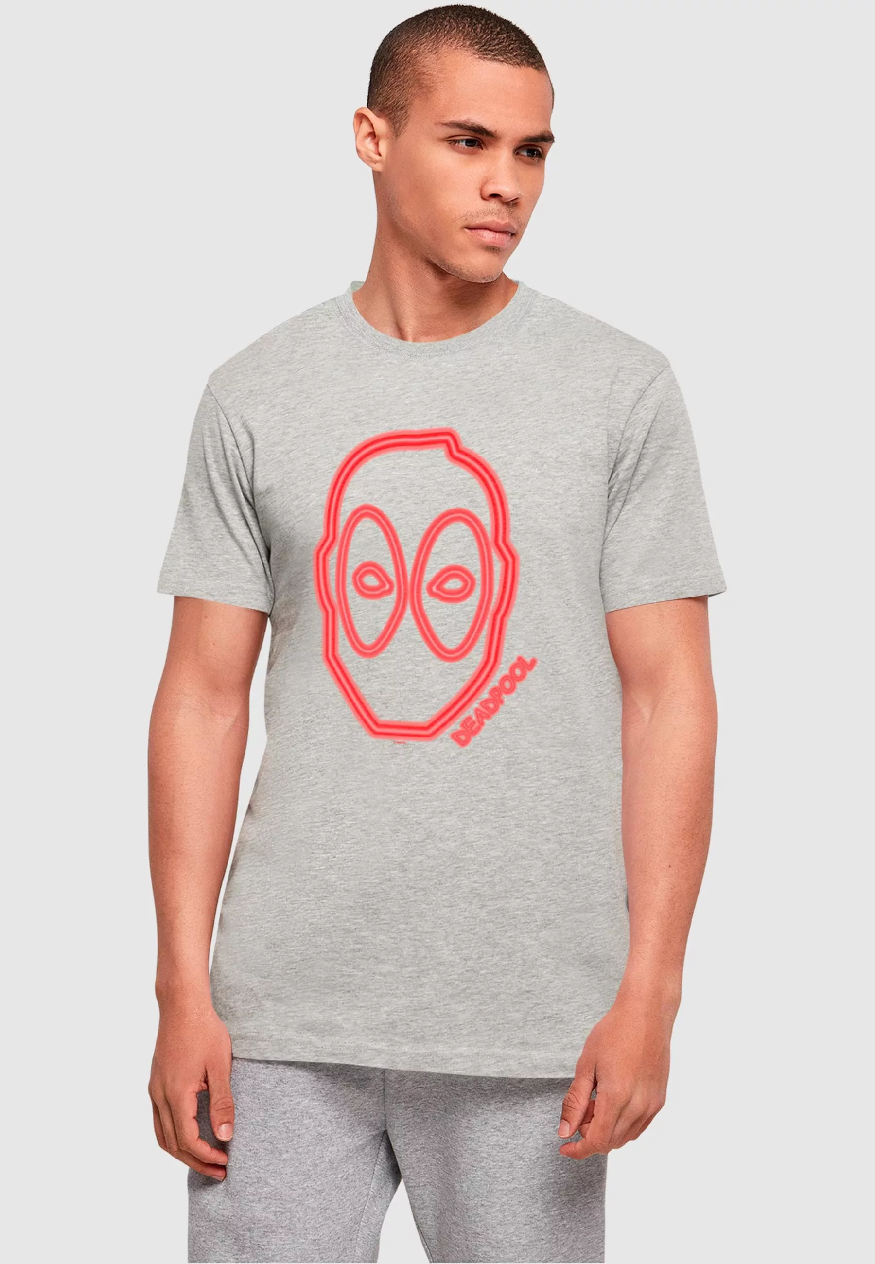 ABSOLUTE CULT T-Shirt "ABSOLUTE CULT Herren Deadpool - Neon Head T-Shirt", günstig online kaufen