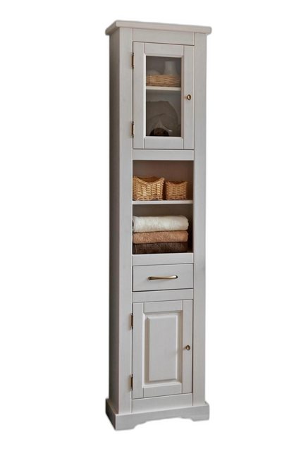 Xlmoebel Hochschrank Weiß Hochschrank Badezimmer Holz Modern (1-St., Schran günstig online kaufen