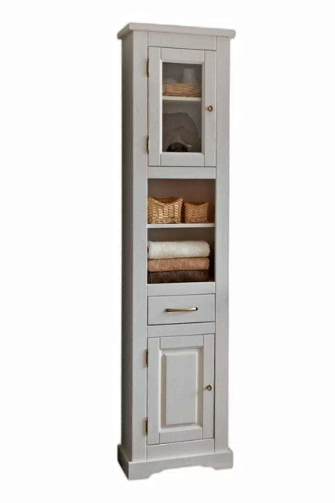 Xlmoebel Hochschrank Weiß Hochschrank Badezimmer Holz Modern (1-St., Schran günstig online kaufen