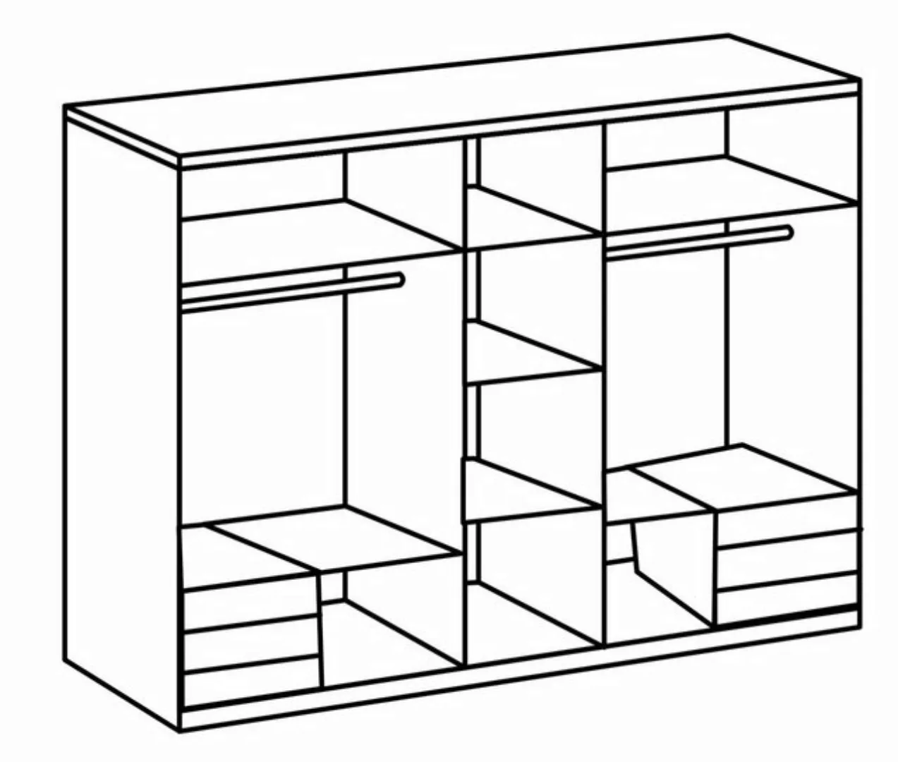 freiraum Falttürenschrank Everly 250 x 216 x 58 cm (B/H/T) günstig online kaufen