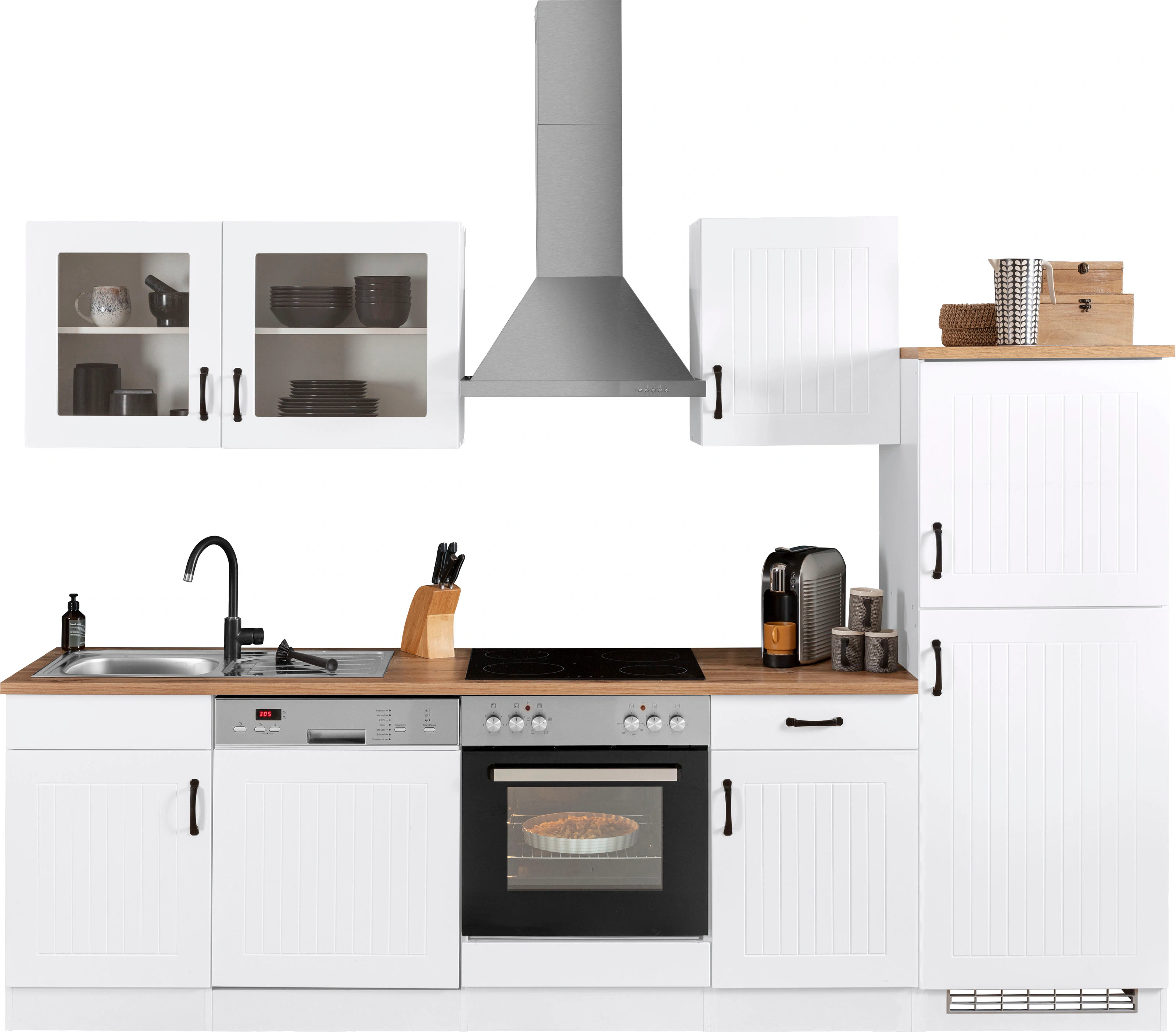HELD MÖBEL Küchenzeile "Athen", mit E-Geräten, Breite 280 cm günstig online kaufen