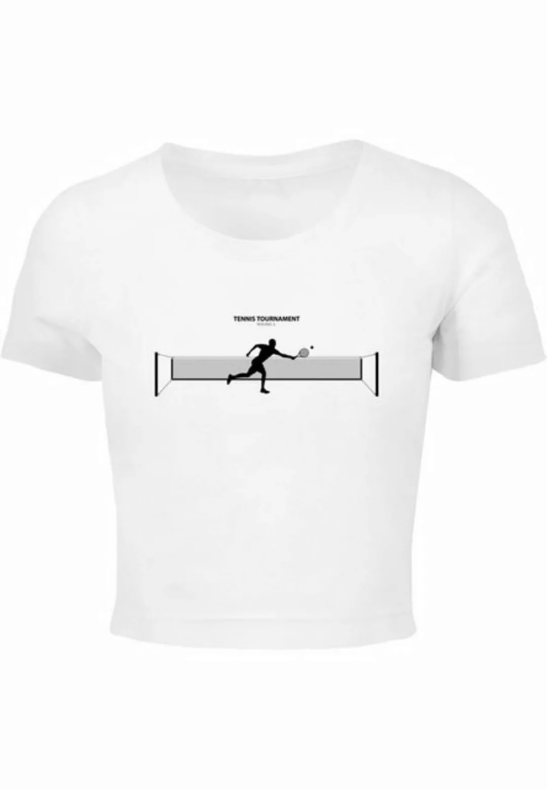 Merchcode T-Shirt Merchcode Damen Ladies Tennis Round 1 Cropped Tee (1-tlg) günstig online kaufen