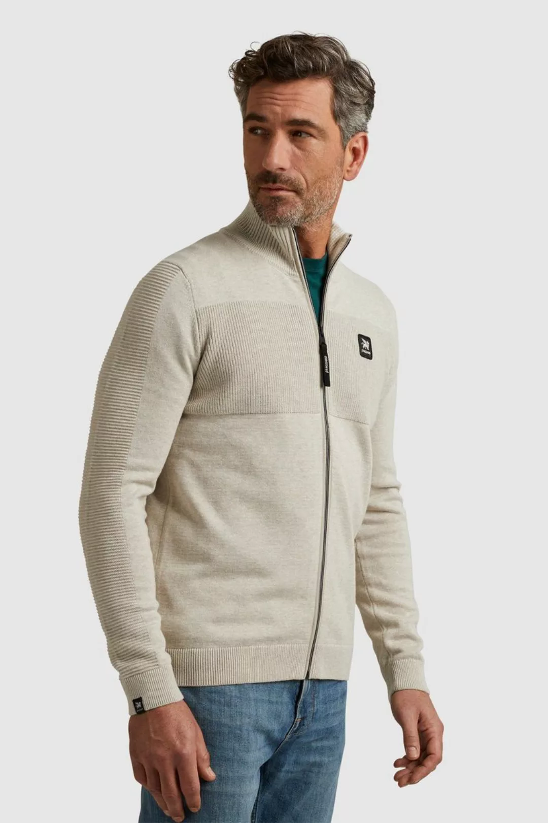 Vanguard Strickjacke Beige Melange - Größe XXL günstig online kaufen