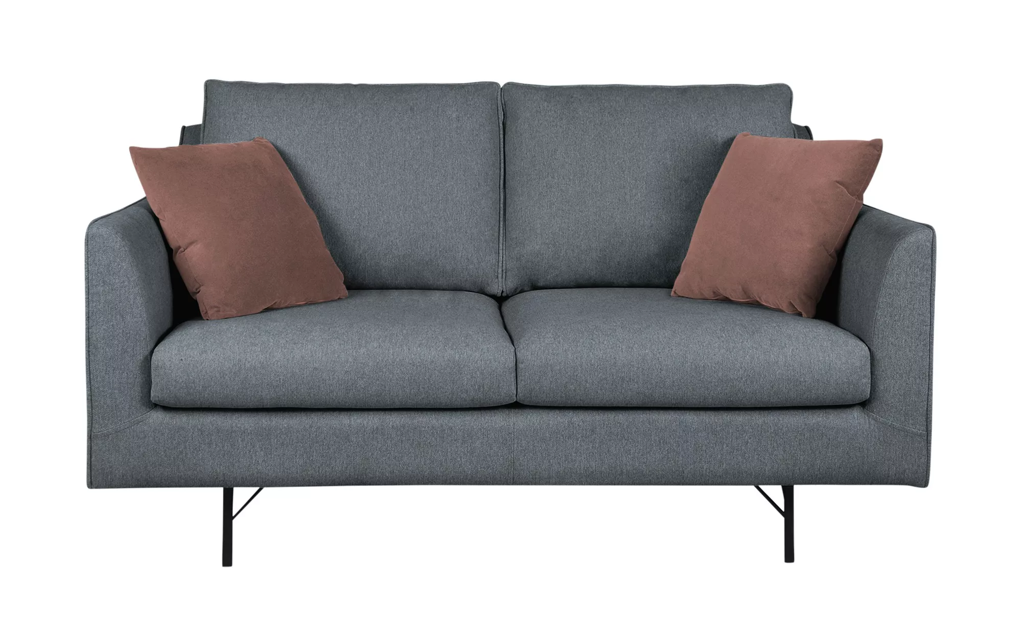 Sofa, 2-sitzig - grau - 154 cm - 85 cm - 99 cm - Polstermöbel > Sofas > 2-S günstig online kaufen