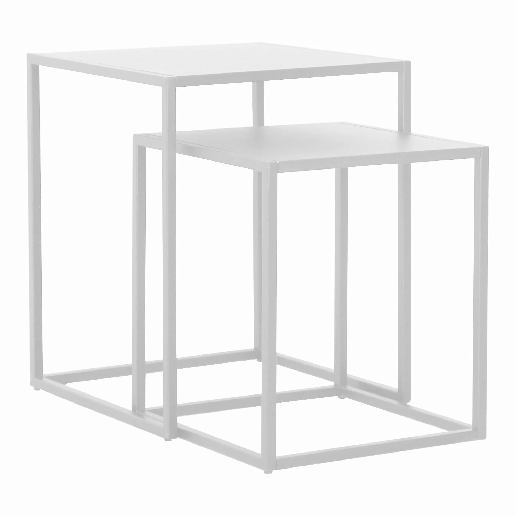 en.casa Beistelltisch (2er Set), »Vejen« Stahl günstig online kaufen