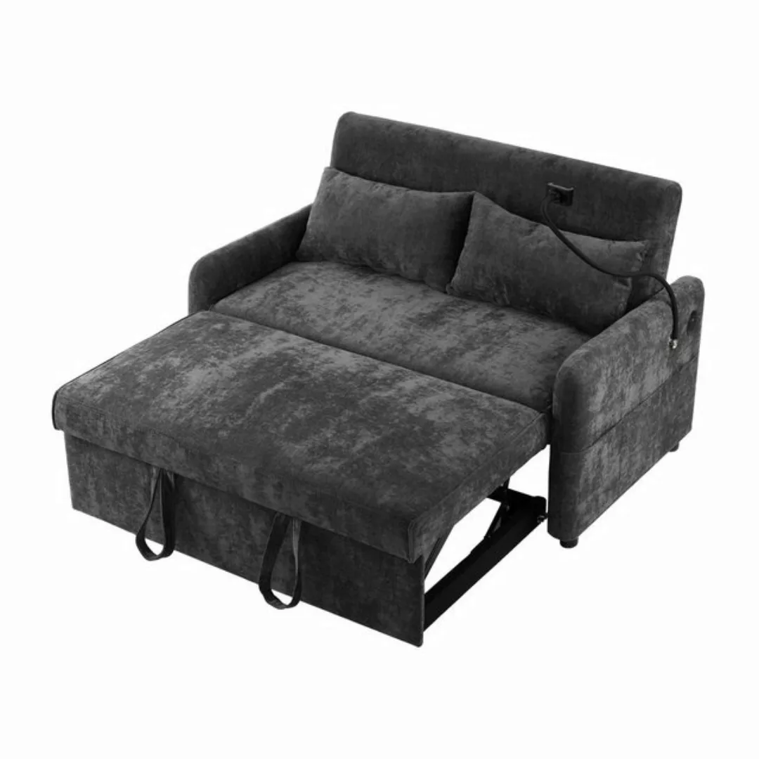 KLAM HOME Schlafsofa modernes Doppel-Klappschlafsofa Bettsofa mit Schlaffun günstig online kaufen