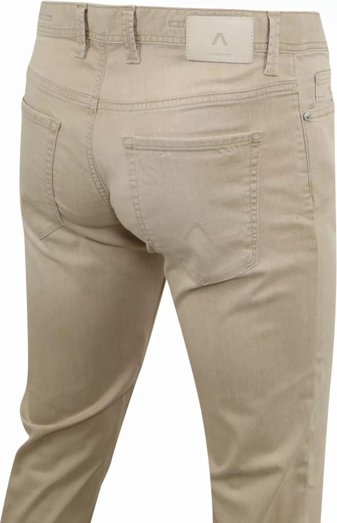 Alberto Röhrenhose Denim Braun Beige - Größe W 36 - L 32 günstig online kaufen