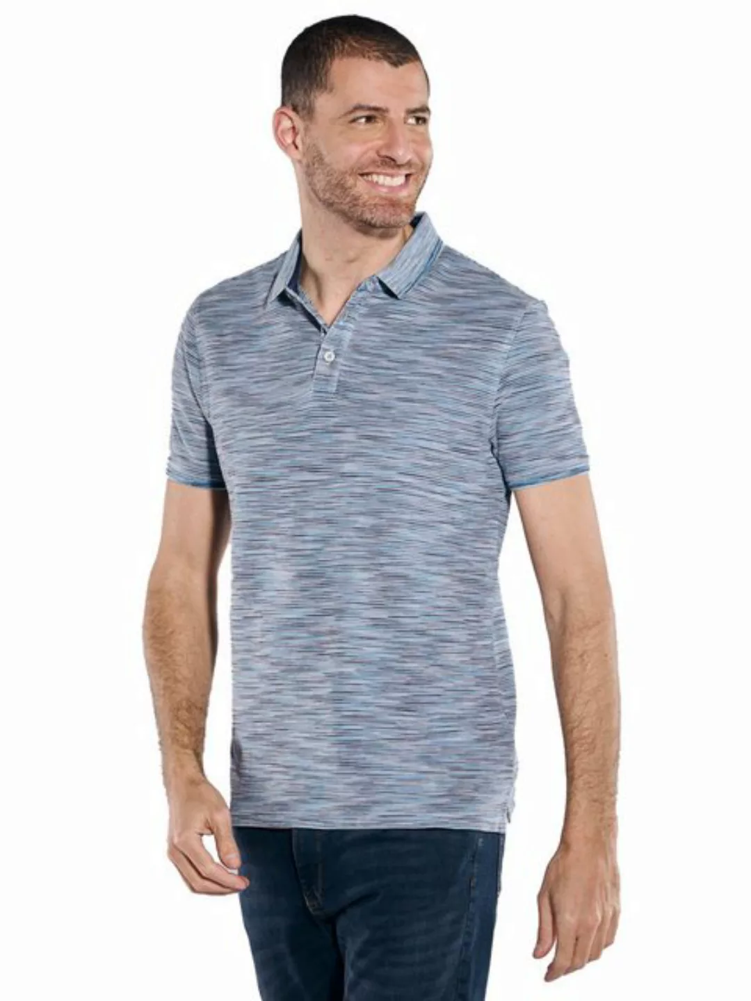 Engbers Poloshirt Polo-Shirt meliert günstig online kaufen