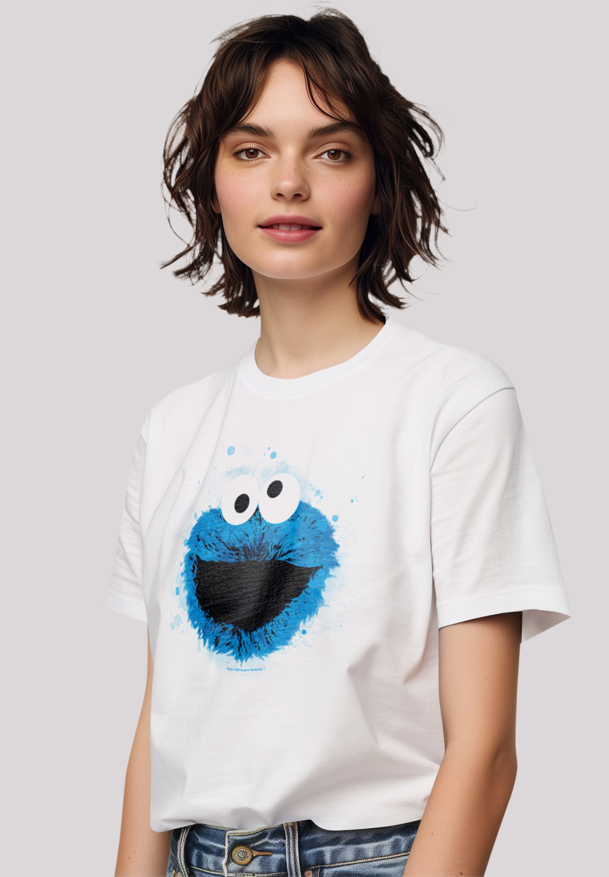 F4NT4STIC T-Shirt "Sesamstraße Cookie Monster Watercolor", Premium Qualität günstig online kaufen