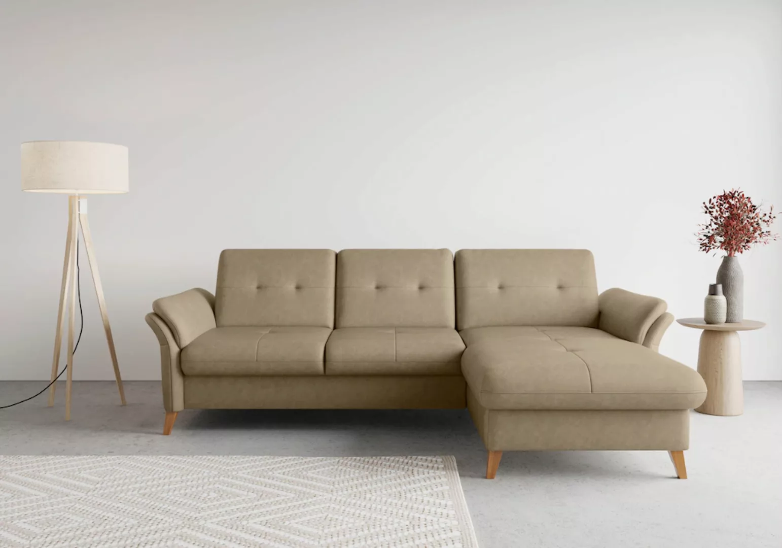 sit&more Ecksofa "Göteborg", Sitztiefenverstellung und Federkern, wahlweise günstig online kaufen