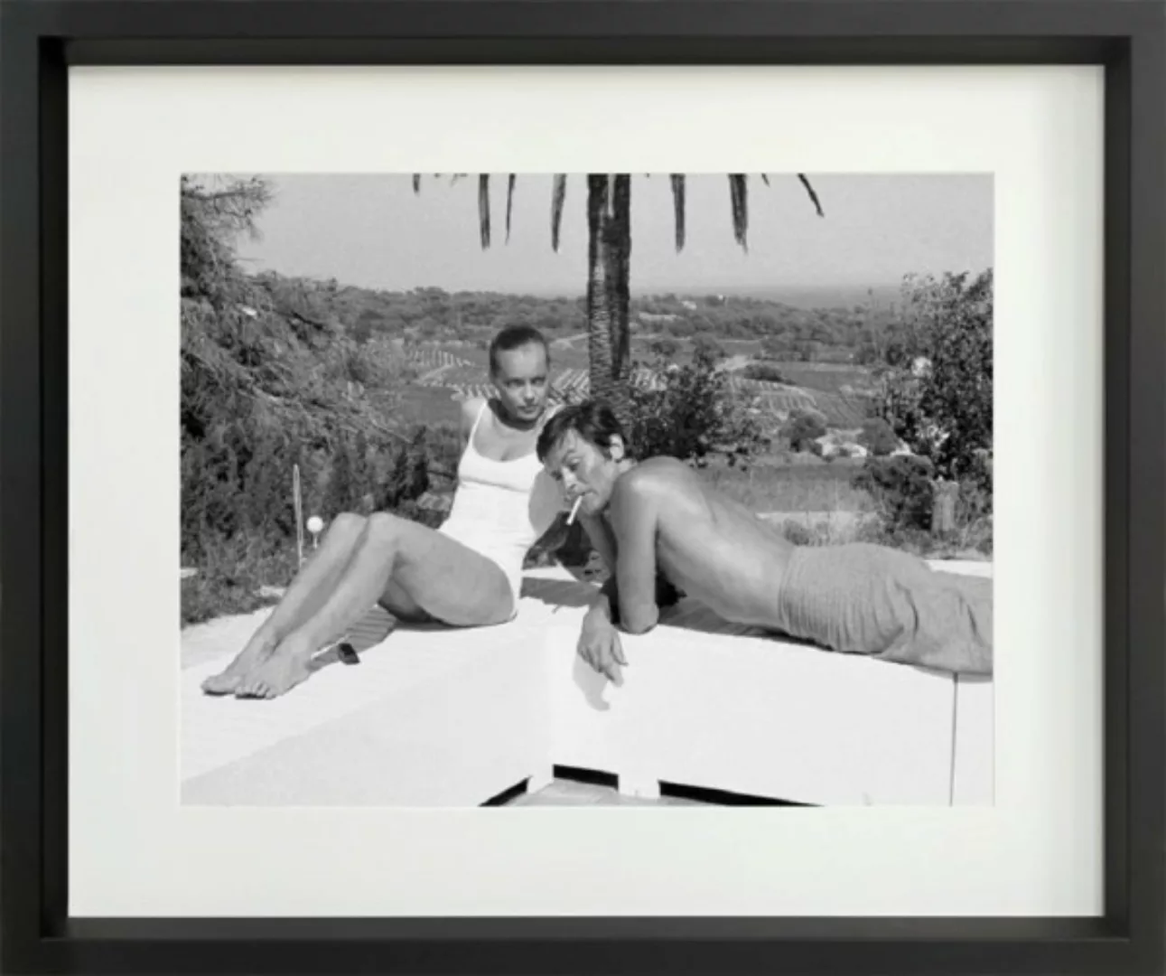 Eingerahmtes Bild Prestige - La Piscine 50*60 cm weiß günstig online kaufen