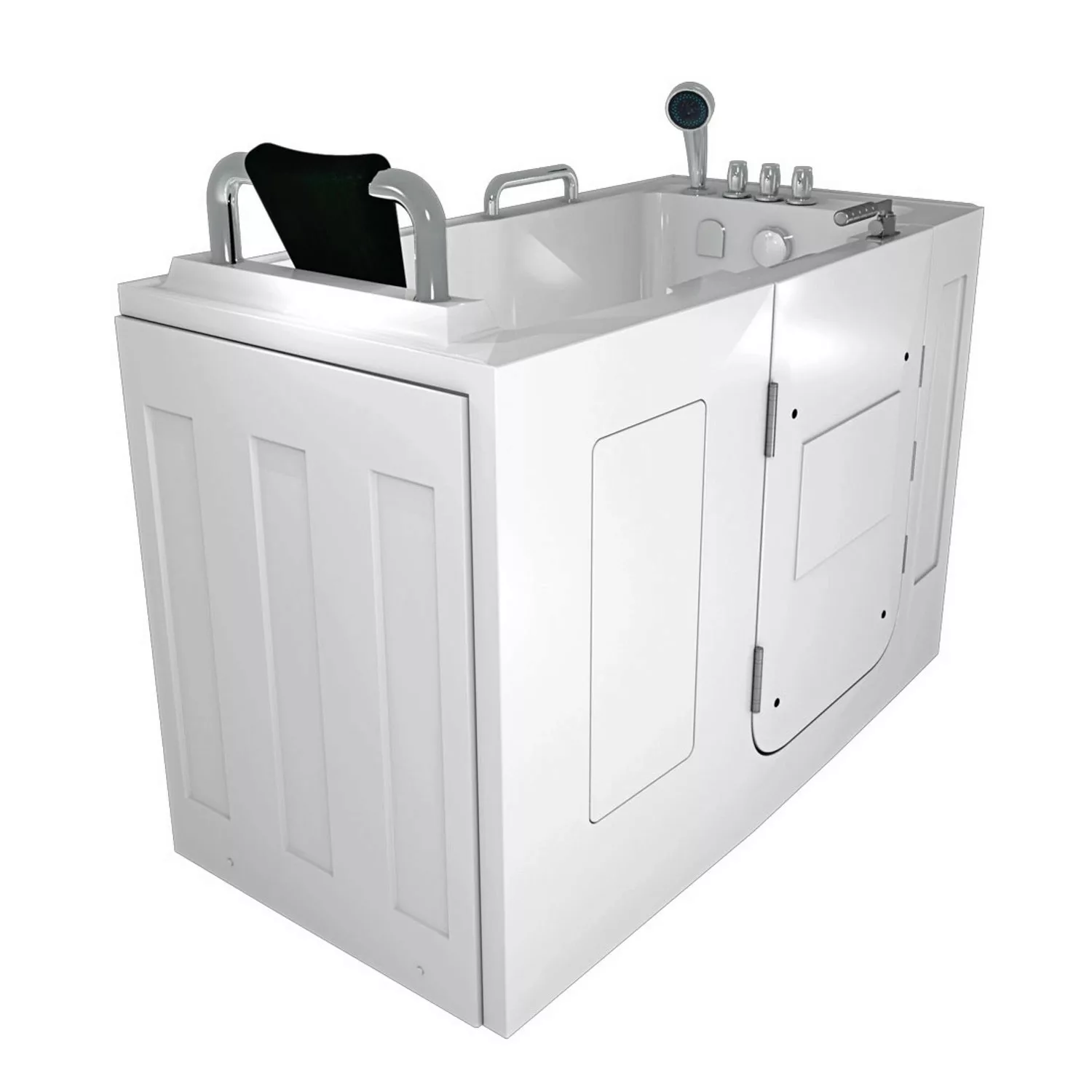 AcquaVapore Sitzbadewanne Senioren Wanne Sitzwanne mit Tür S07-TH-C-L 140x7 günstig online kaufen