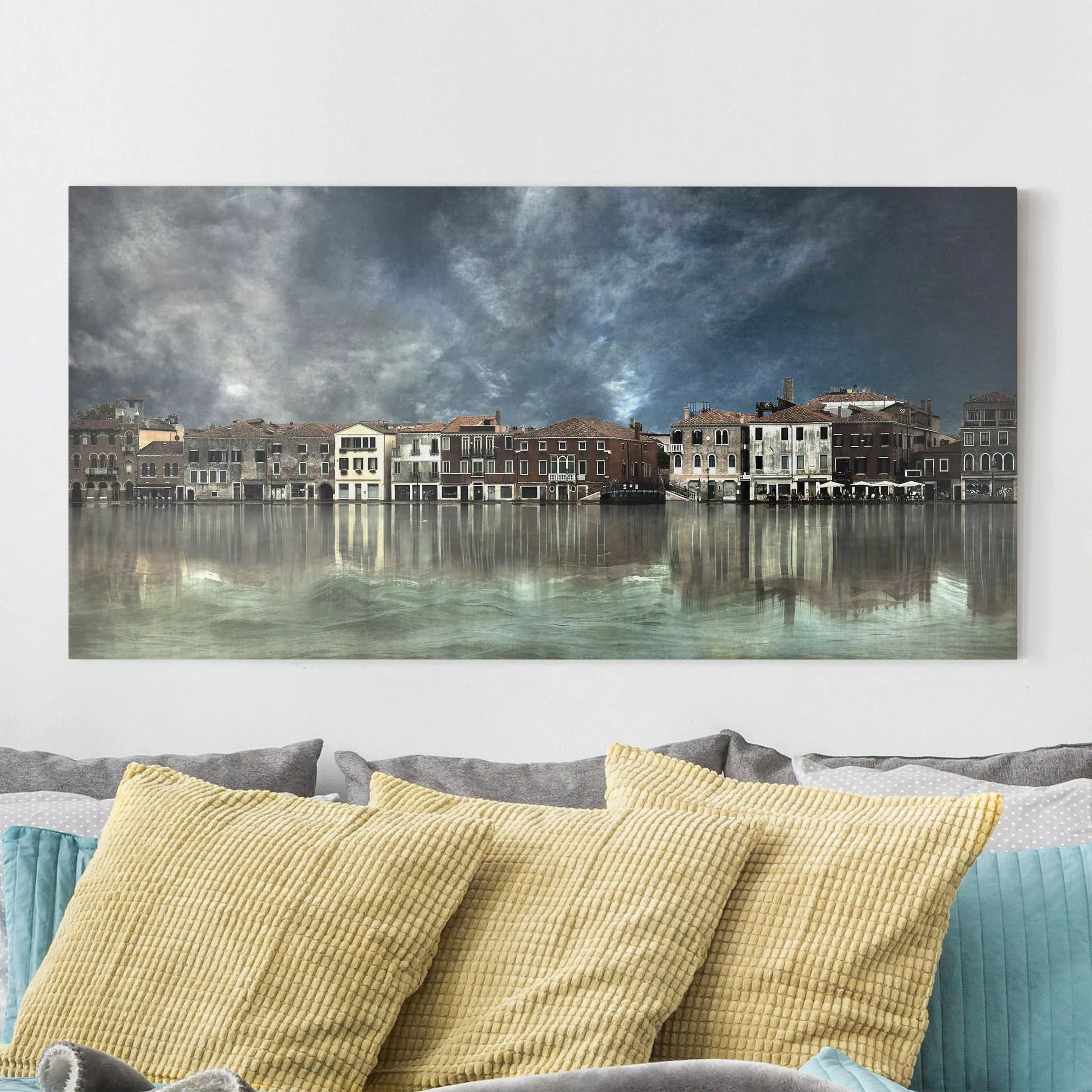 Leinwandbild Architektur & Skyline - Querformat Reflexionen in Venedig günstig online kaufen