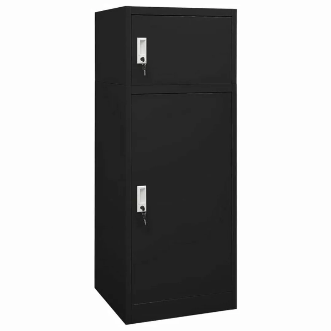 vidaXL Werkzeugschrank aus Stahl in Schwarz (LxBxH: 53x53x140 cm) günstig online kaufen