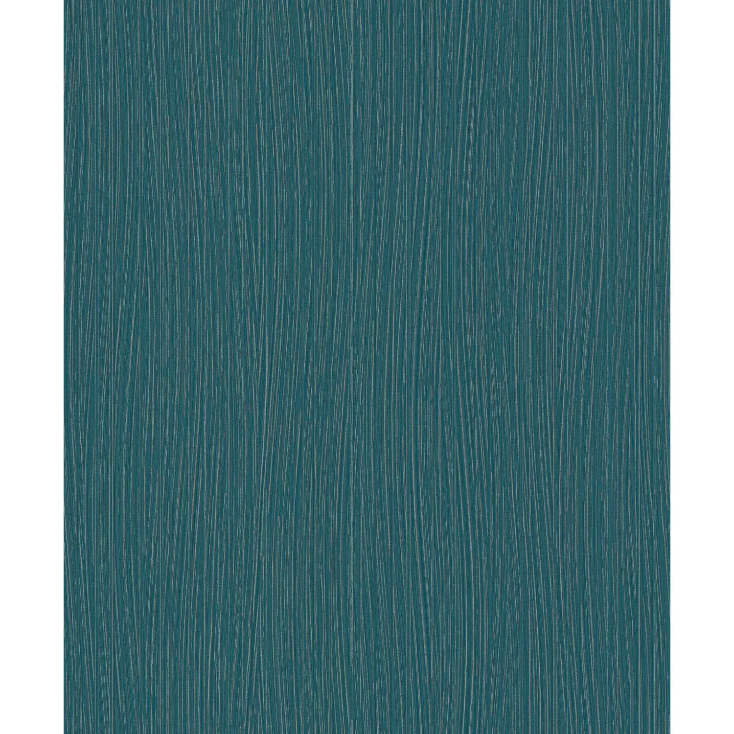 Bricoflor Petrolfarbene Tapete mit Linien Muster Schlichte Vliestapete für günstig online kaufen