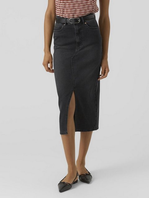 Vero Moda Maxirock VMVERI HR CALF DENIM SKIRT GA NOOS günstig online kaufen