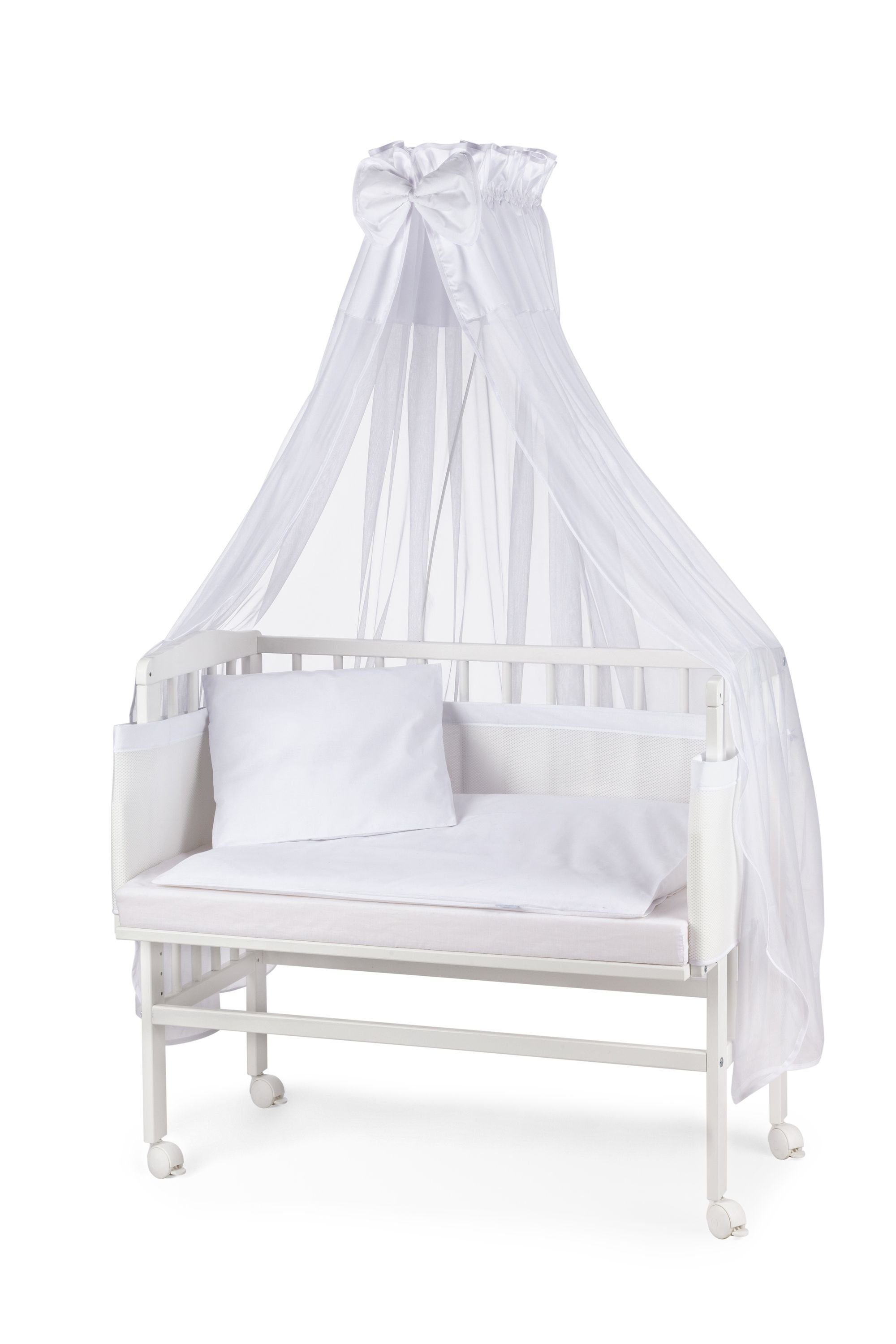 Waldin Beistellbett Waldin Baby Beistellbett,Matratze,Stoffset Buche günstig online kaufen