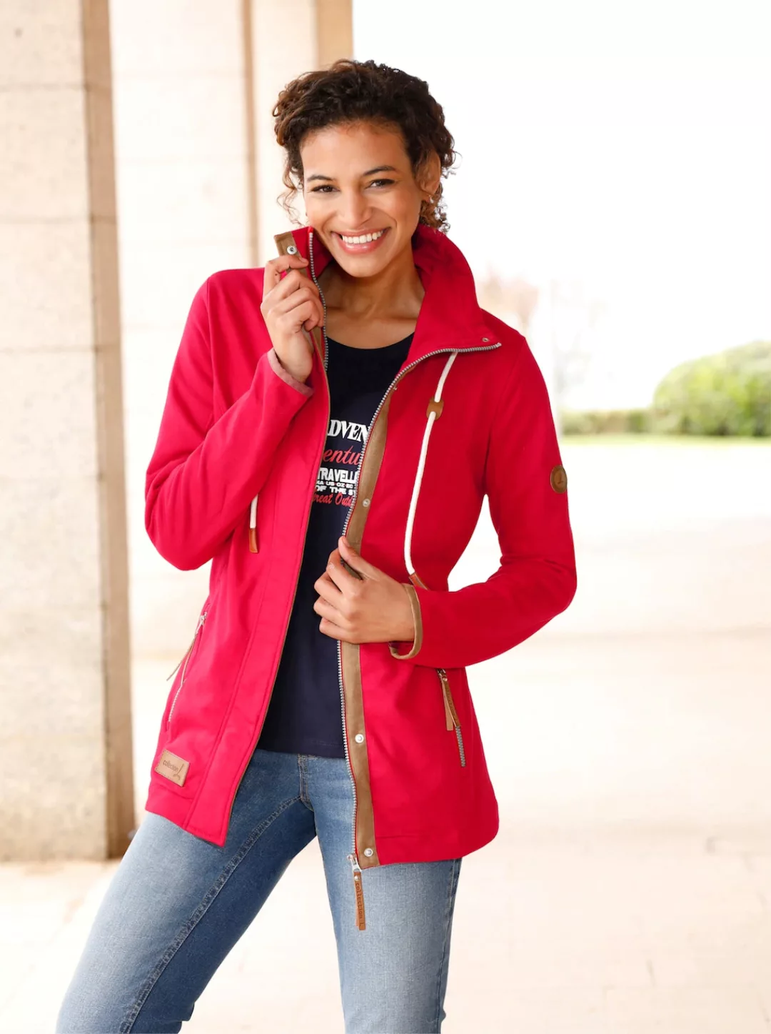 Casual Looks Shirtjacke "Sweatjacke" günstig online kaufen