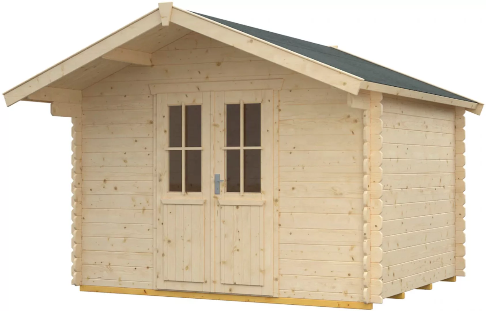 Skan Holz Holz-Gartenhaus Faro 3 Natur 300 cm x 300 cm günstig online kaufen