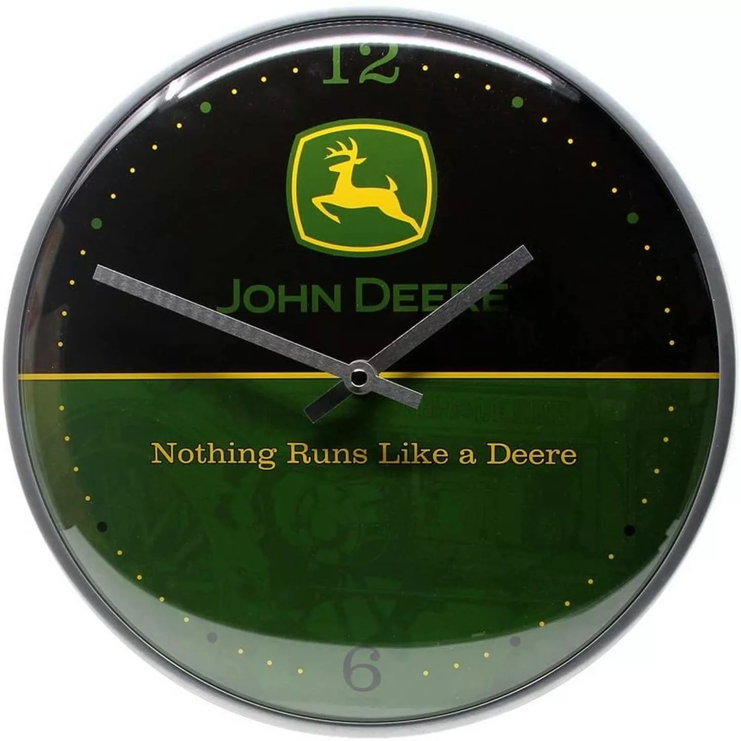 Nostalgic-Art Wanduhr John Deere Logo Black And Green günstig online kaufen