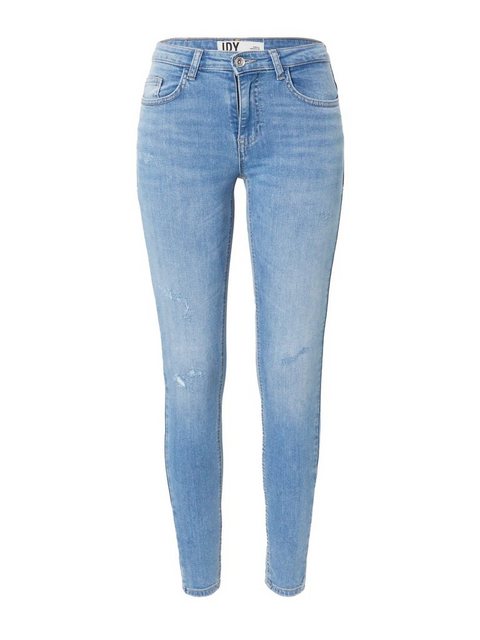 ONLY Jdyblume Mid Destroyed Skinny Fit Jeans Damen Blau günstig online kaufen