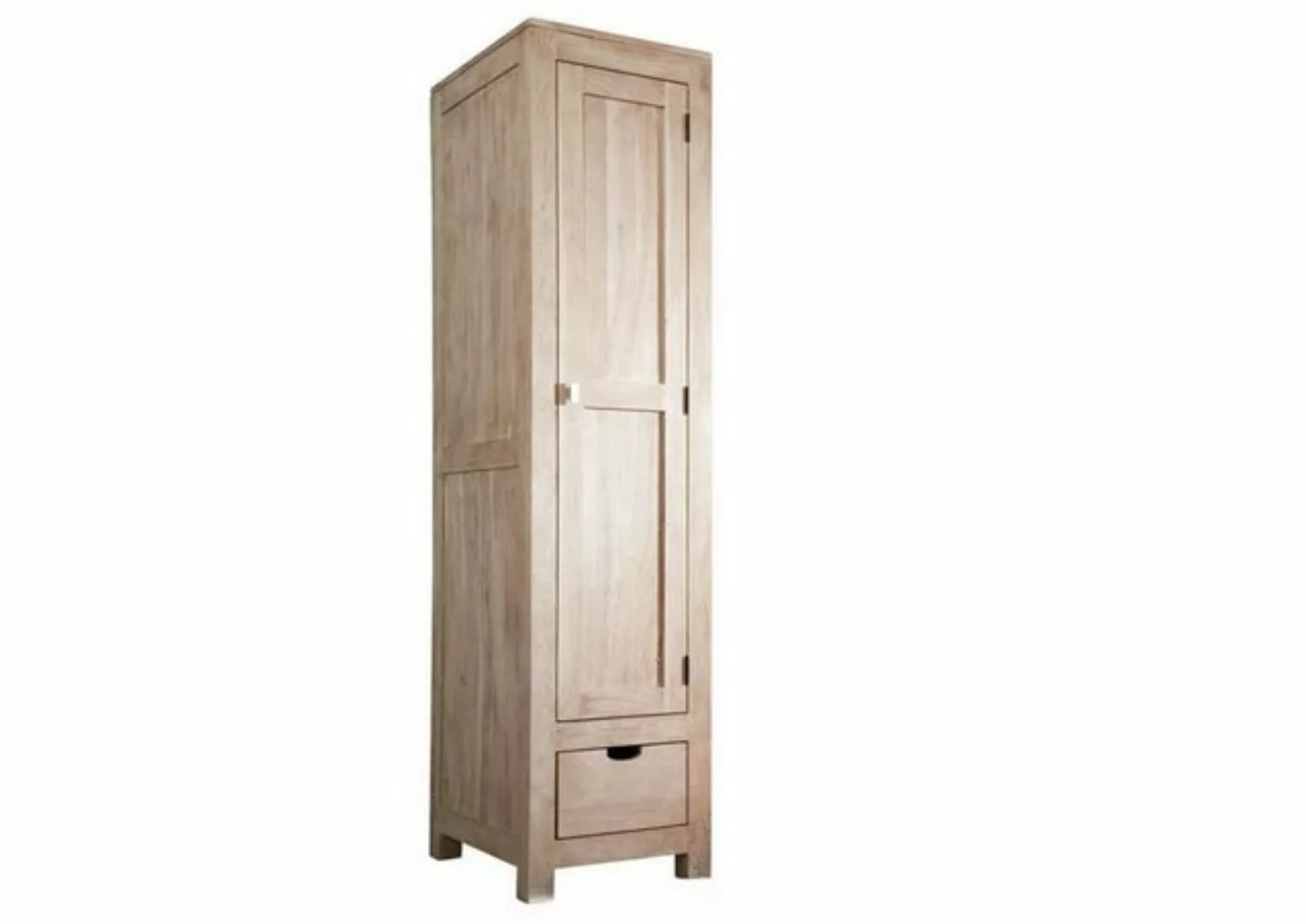 Massivmoebel24 Dreh-/Schwebetürenschrank (Schrank Akazie 48x60x200 white st günstig online kaufen