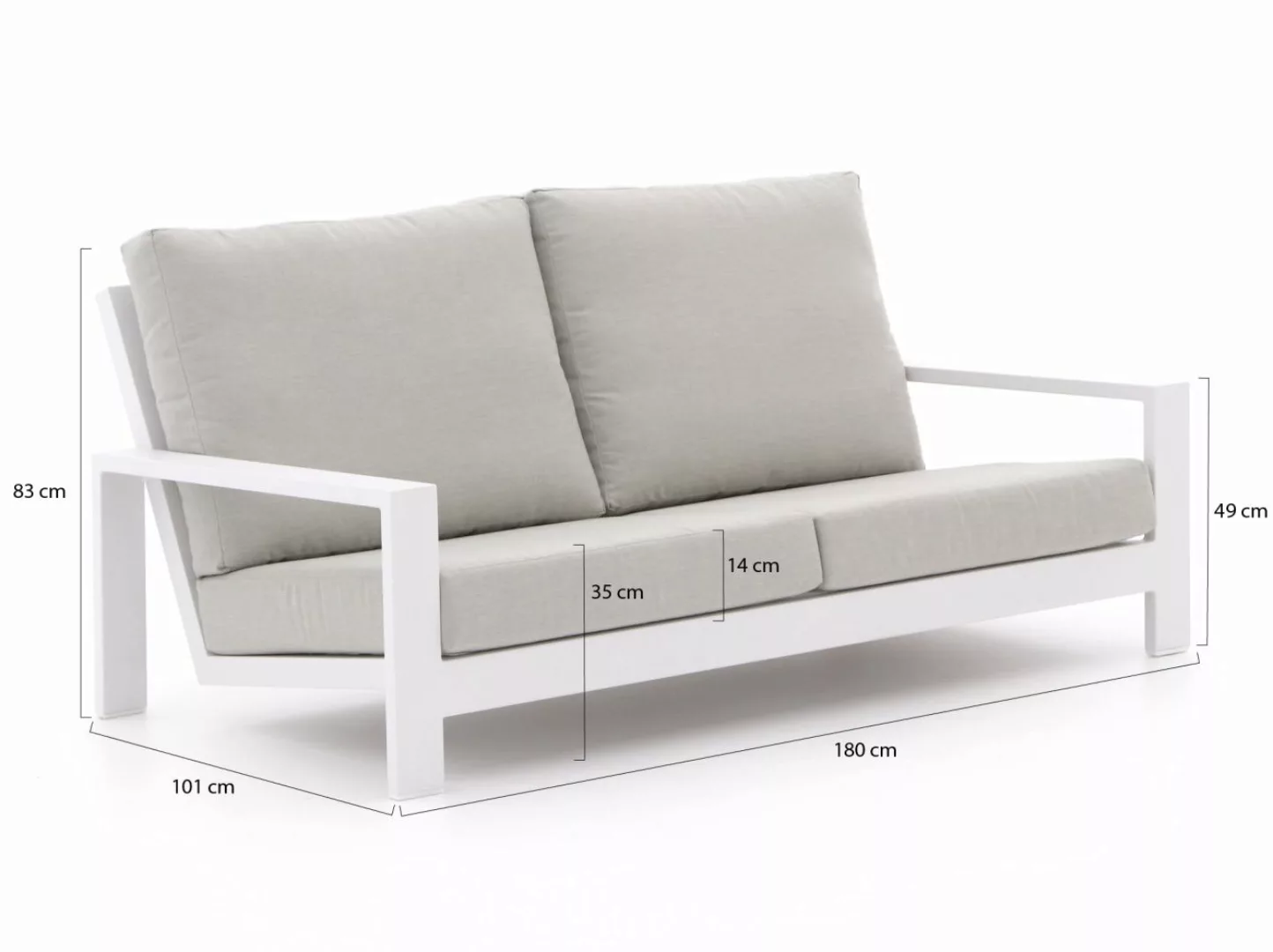 Bellagio Vezzano Gartensofa 2,5 Personen 180 cm günstig online kaufen